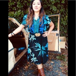 VINTAGE Transparent Leila Barbara Tropical Dress